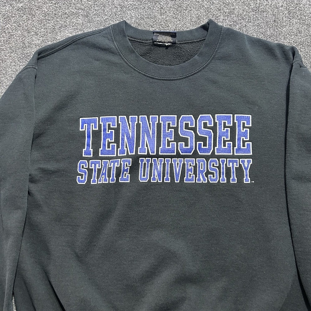 Vintage Y2K Tennessee State University TSU Crewneck Sweatshirt Black Size M